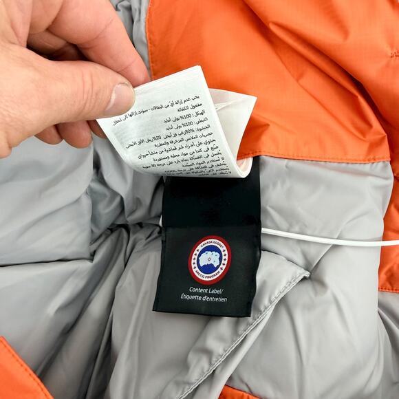 New Canda Goose Snow Mantra Oversized Down Parka Orange Size XS - Picture 9 of 11